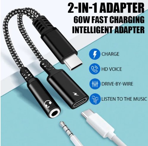 2-in-1 Charging Adaptor