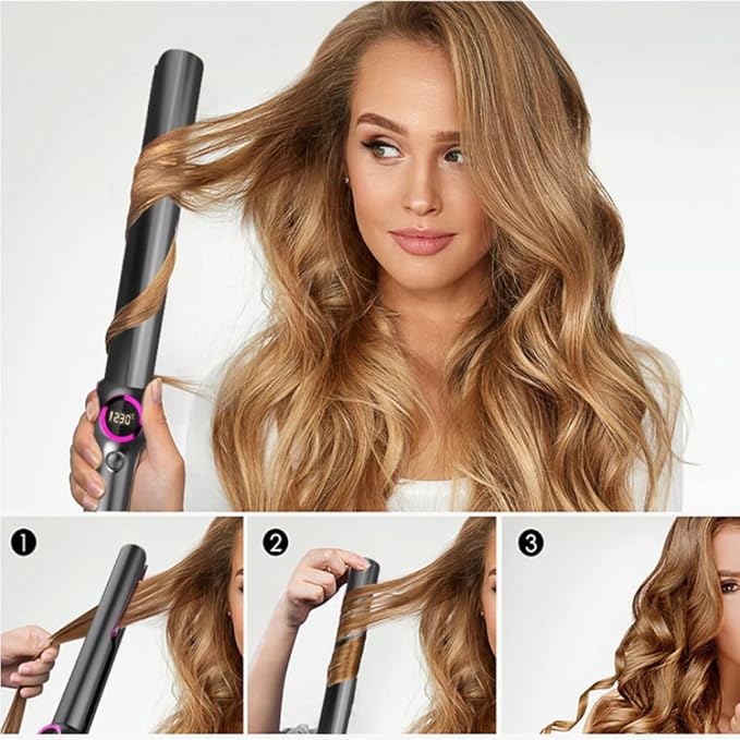 2-in-1 Hair Curler and Straightener