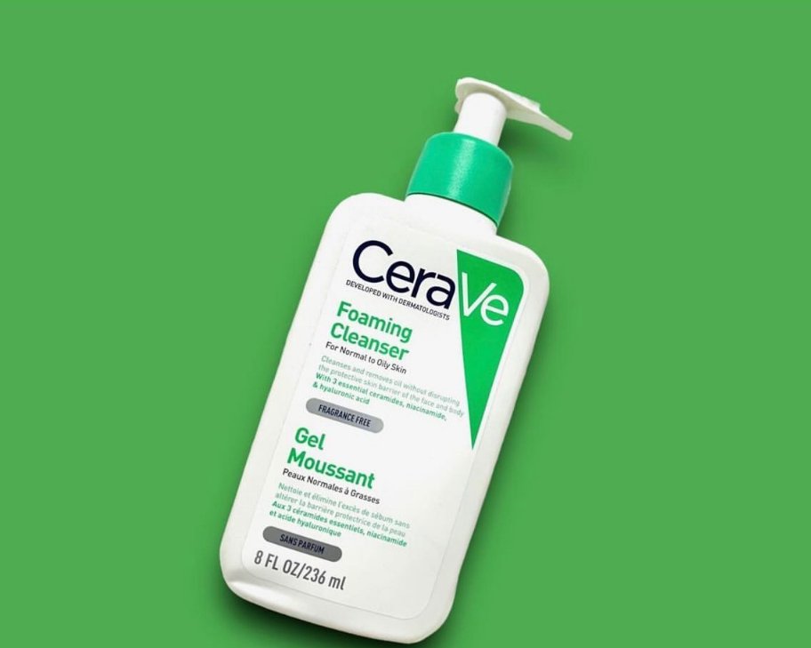 CeraVe Foaming Cleanser | Face and Body Wash for Normal to Oily Skin with Hyaluronic Acid